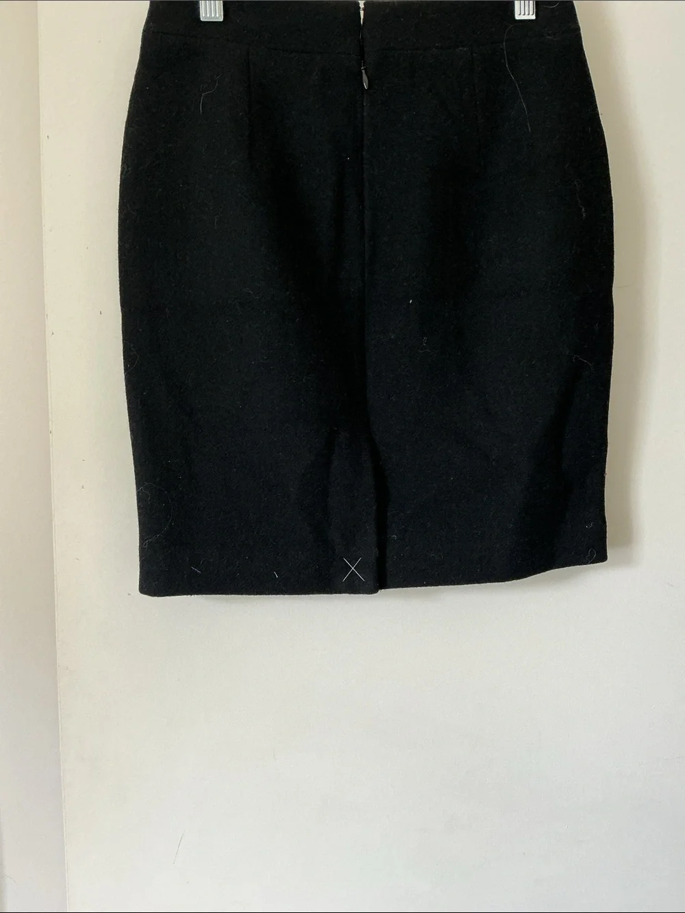 J. Crew Black Wool Pencil Skirt